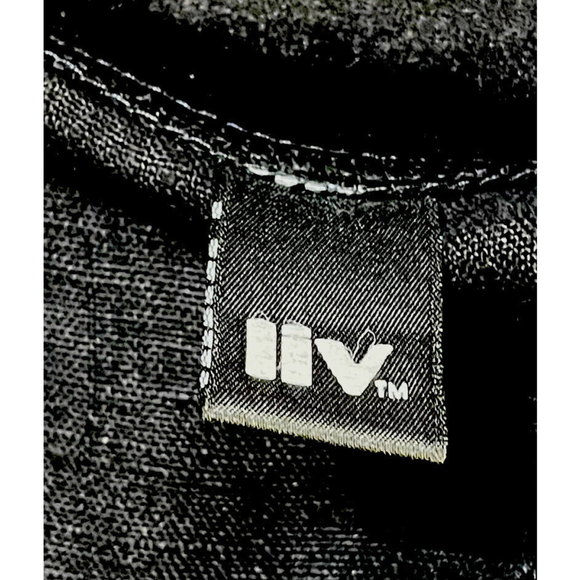 Liv Womens Linen Top Black Button Down Velour Collar and Cuffs Oversized Fits 1X - Picture 10 of 12